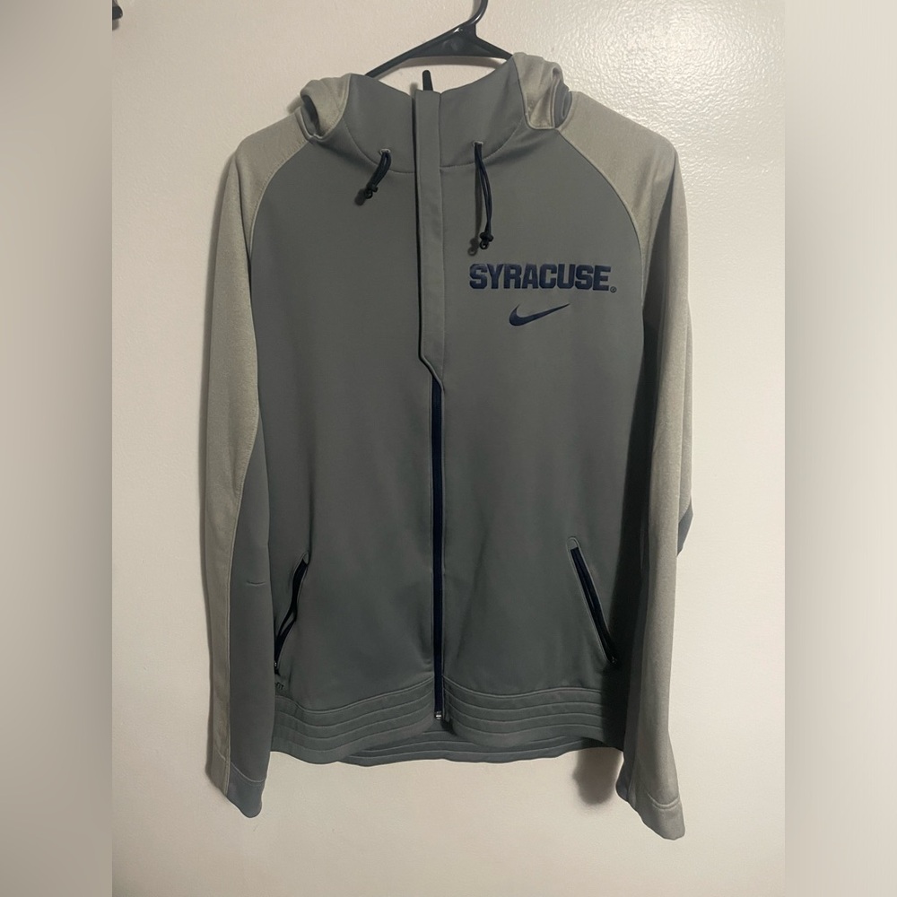 Nike Elite Syracuse University Basketball Therma-Fit Full Zip-Up Hoodie